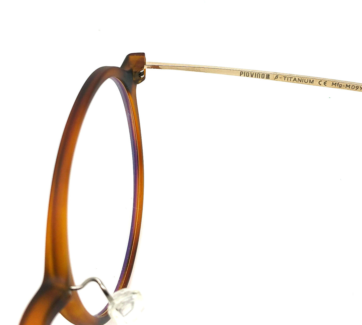 Piovino 안경 처방 프레임 3072 C14 Rxable 티타늄 프레임