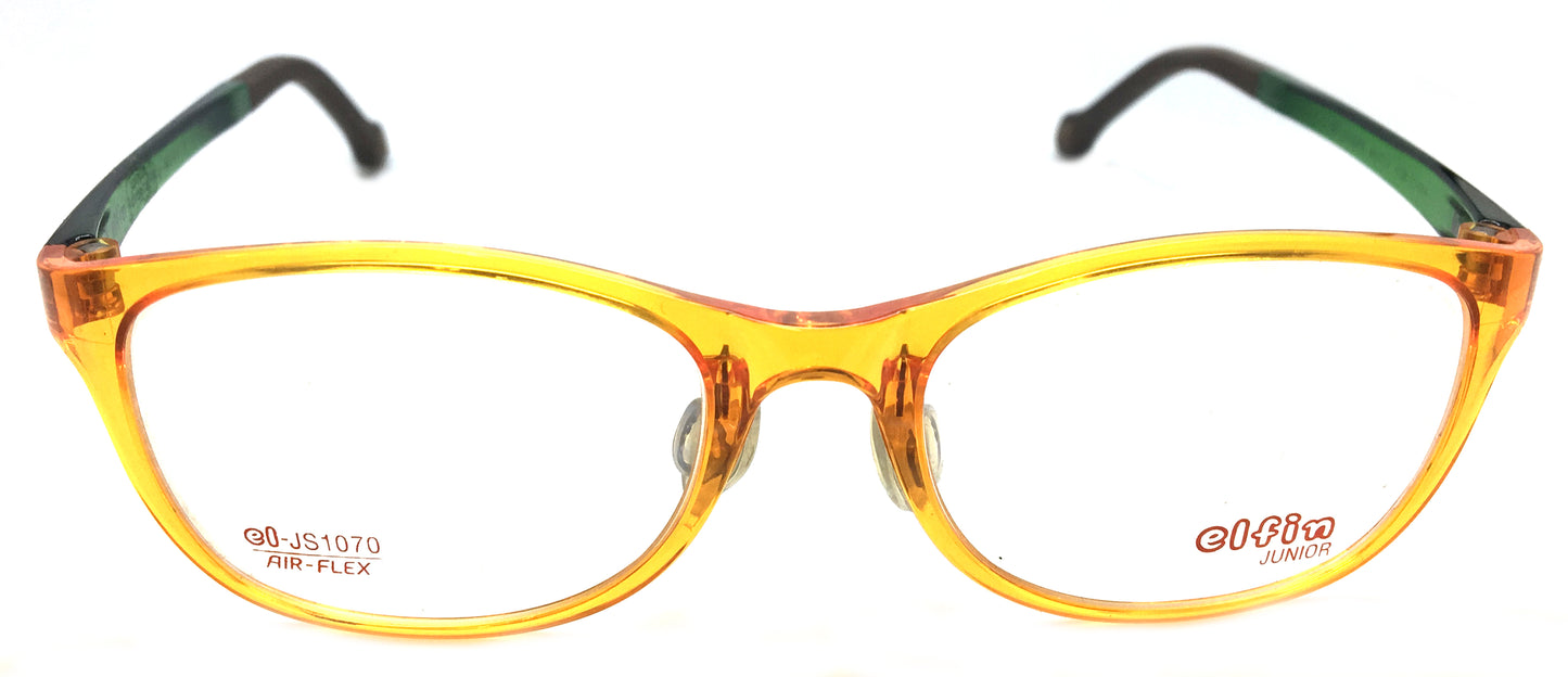 Elfin Eyeglasses Kids Super Flexible Frame 1070 CJ 14