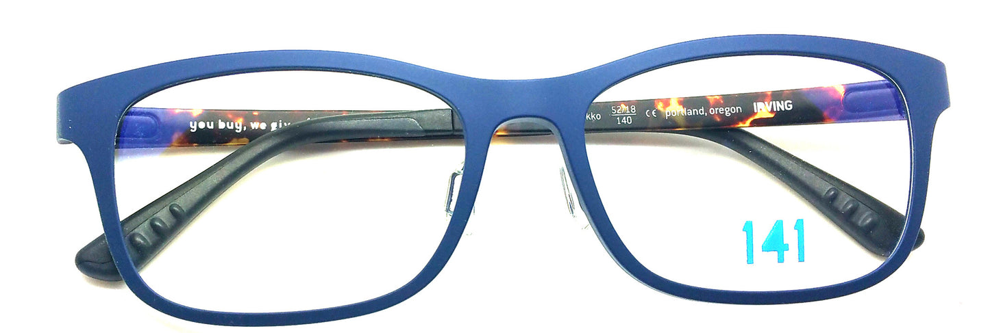 Prescription Eyeglasses Frame Ultem Irving 141 cobalt & bekko