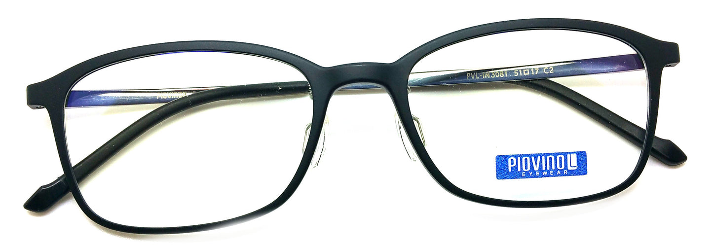 Piovino 안경 처방 프레임 3081 C2 Rxable 티타늄 프레임