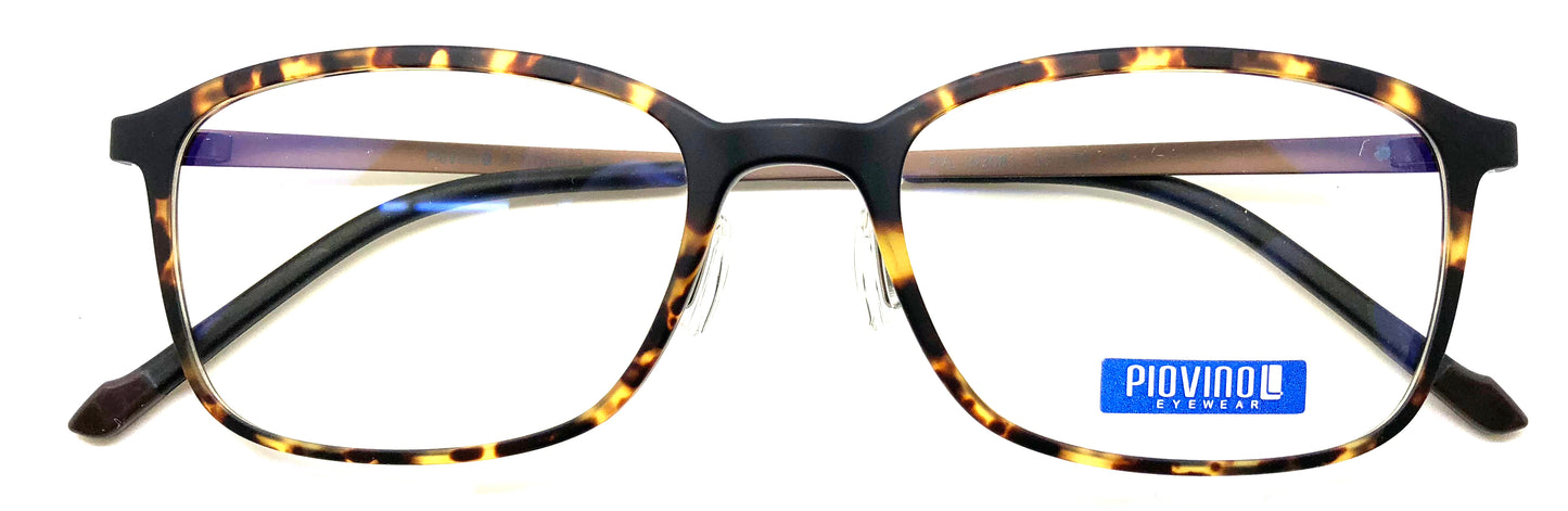Piovino 안경 처방 프레임 3081 C19 Rxable 티타늄 프레임