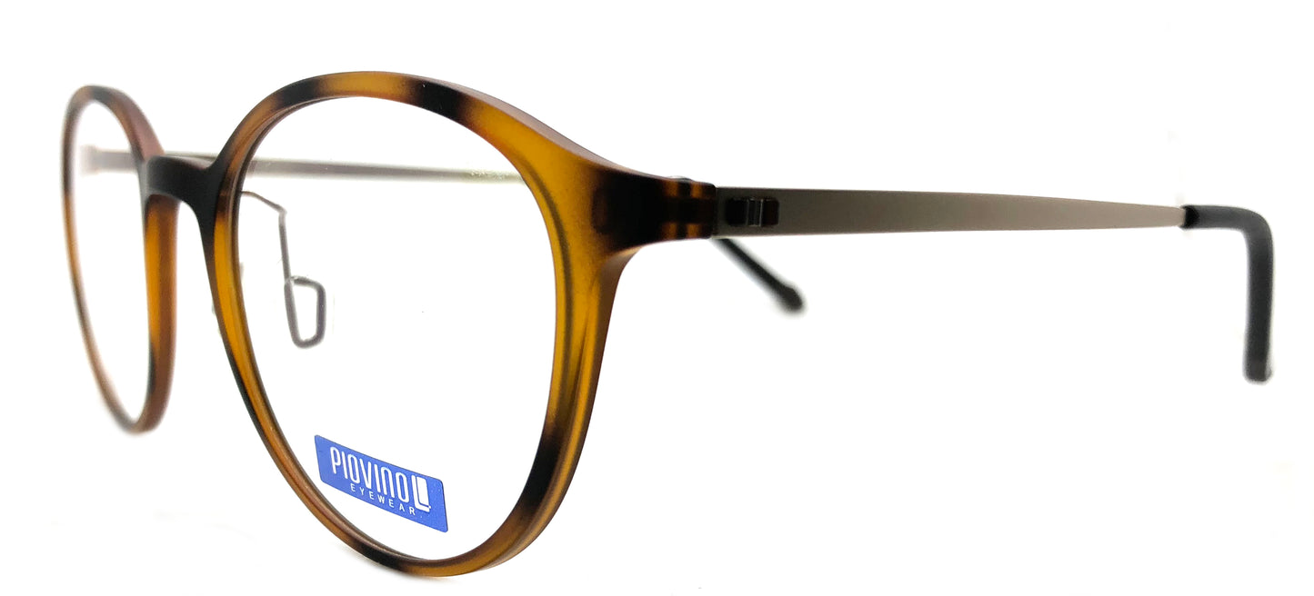 Piovino 안경 처방 프레임 3084 C14 Rxable 티타늄 프레임